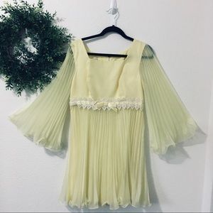 Vintage Yellow Prom or Party Dress